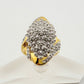 Marquise Cut 1.00 Ct Diamond Cluster Ring Size 8