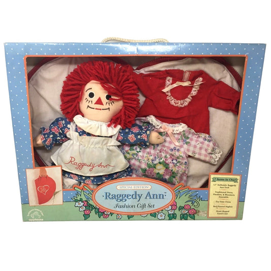 Vintage Applause Special Edition Raggedy Ann Fashion Gift Set - 7 Pieces - NIB Applause  A+ Stuff