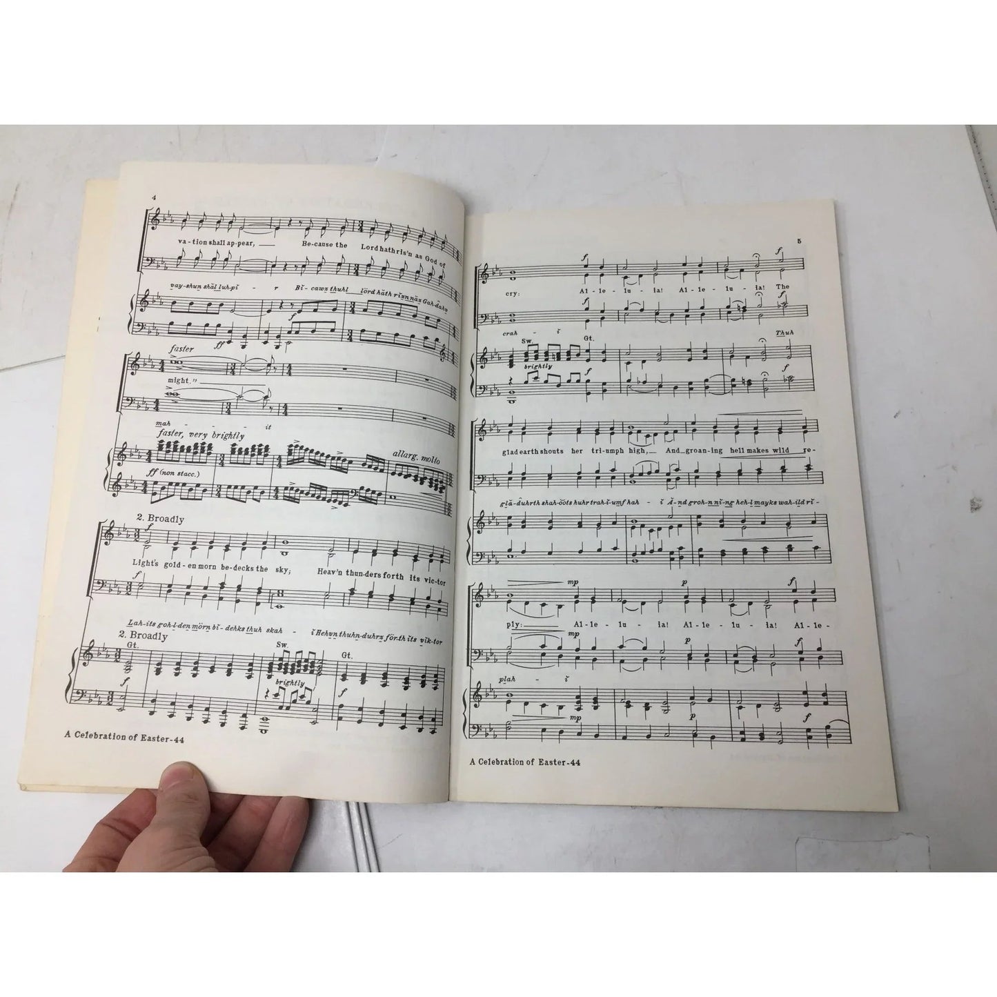 ''A celebration of easter'' by Roy Ringwald Vintage Sheet Music book - A+ Stuff - Books - A+ Stuff