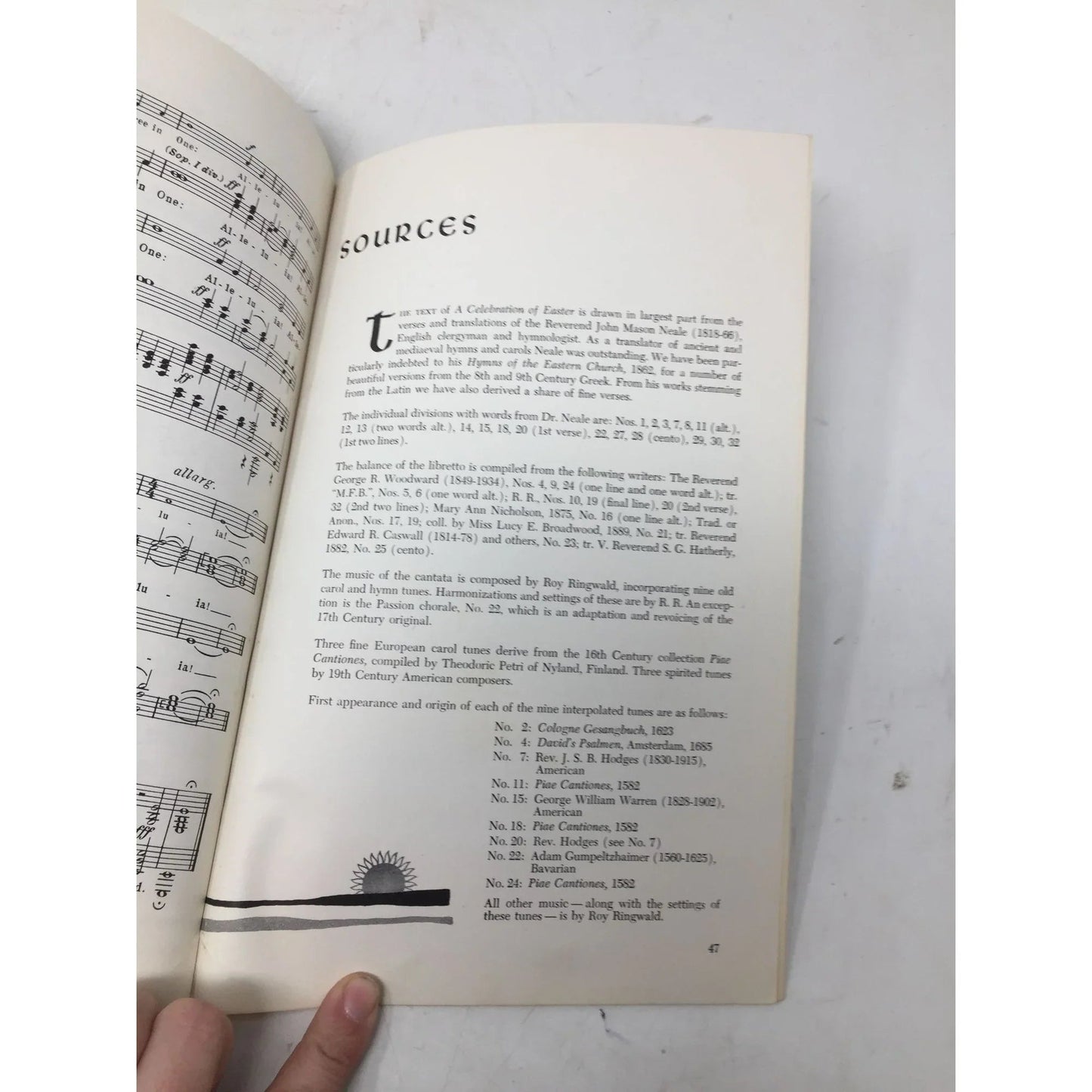 ''A celebration of easter'' by Roy Ringwald Vintage Sheet Music book - A+ Stuff - Books - A+ Stuff