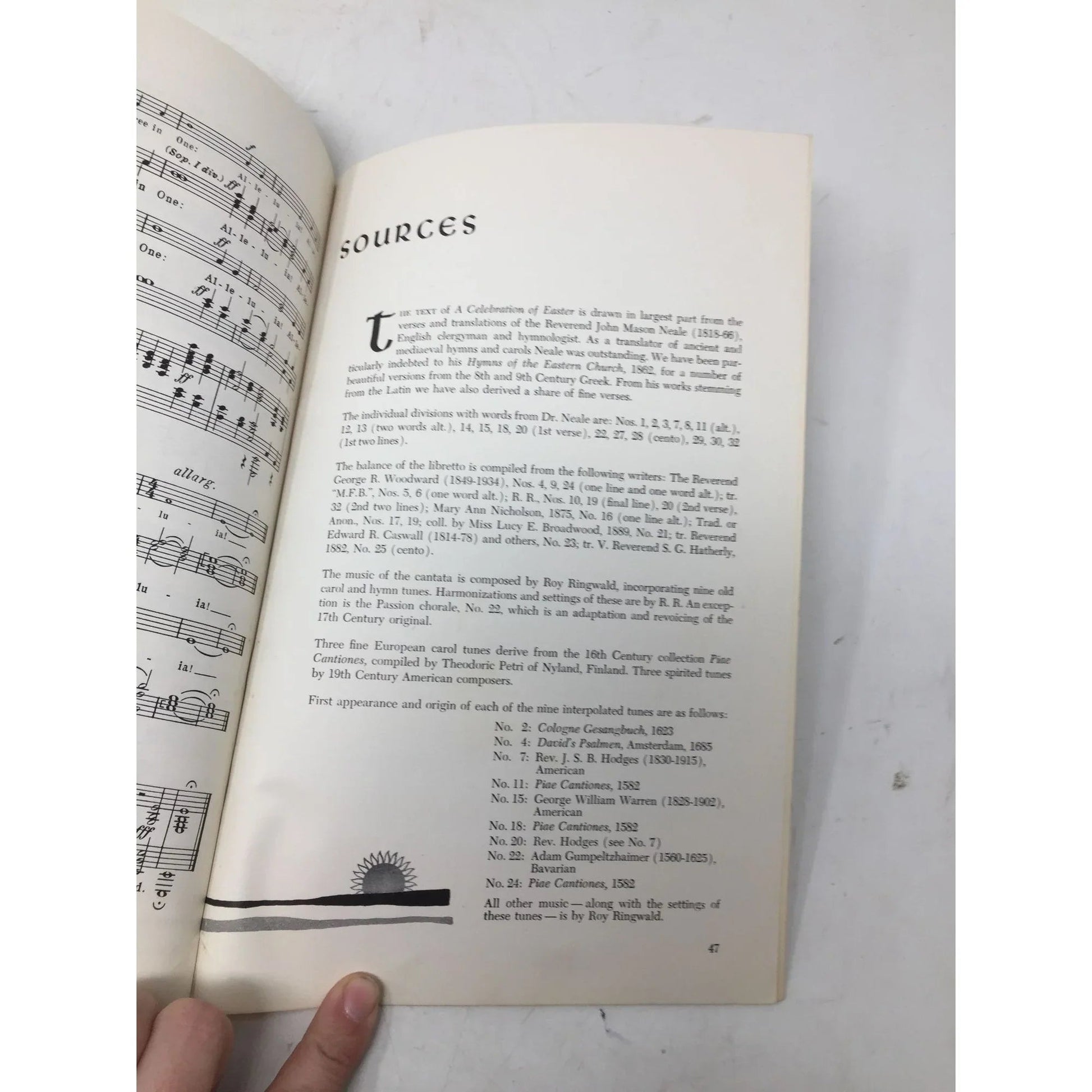 ''A celebration of easter'' by Roy Ringwald Vintage Sheet Music book - A+ Stuff - Books - A+ Stuff