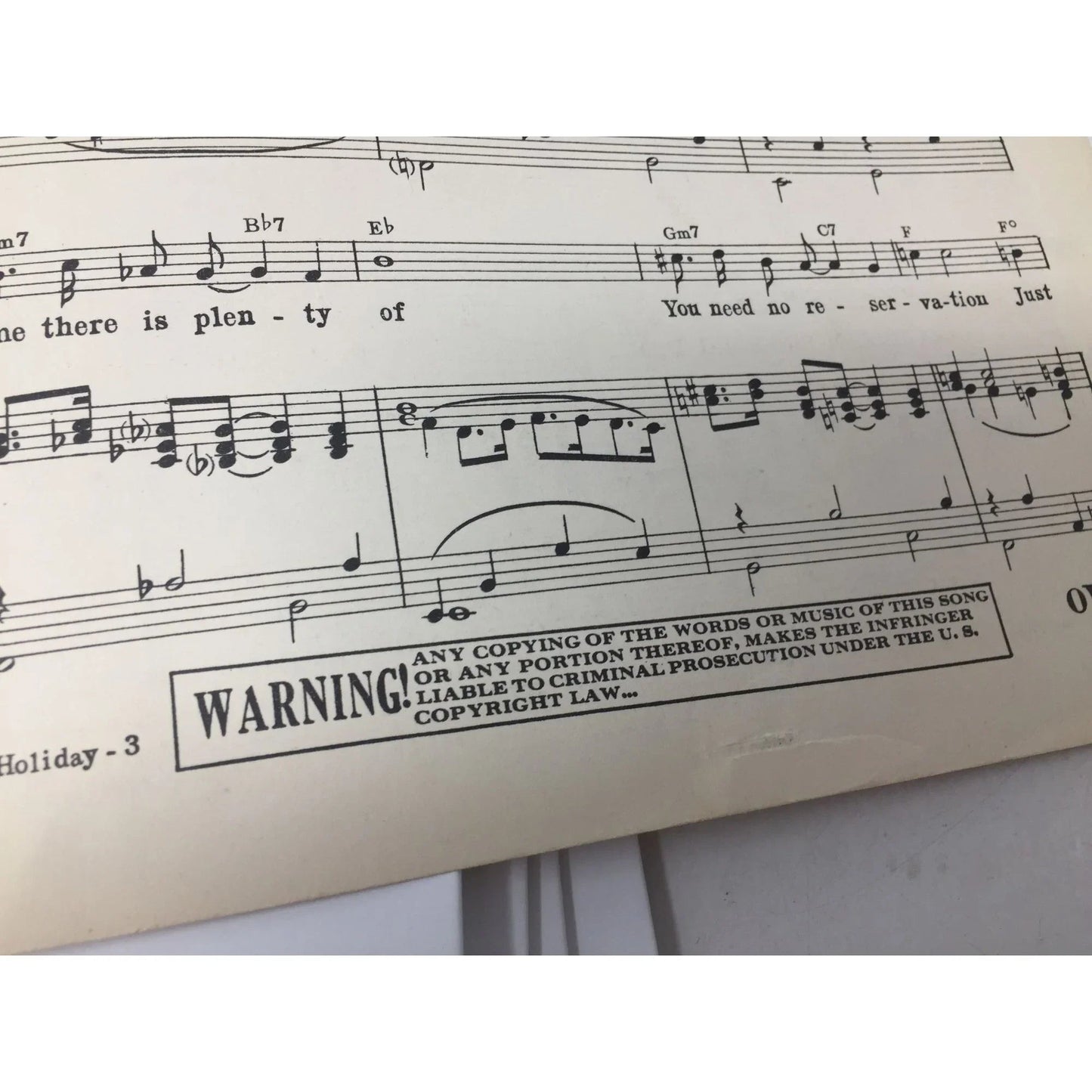 ''A DREAMER'S HOLIDAY'' VINTAGE SHEET MUSIC - A+ Stuff - SHEET MUSIC - A+ Stuff