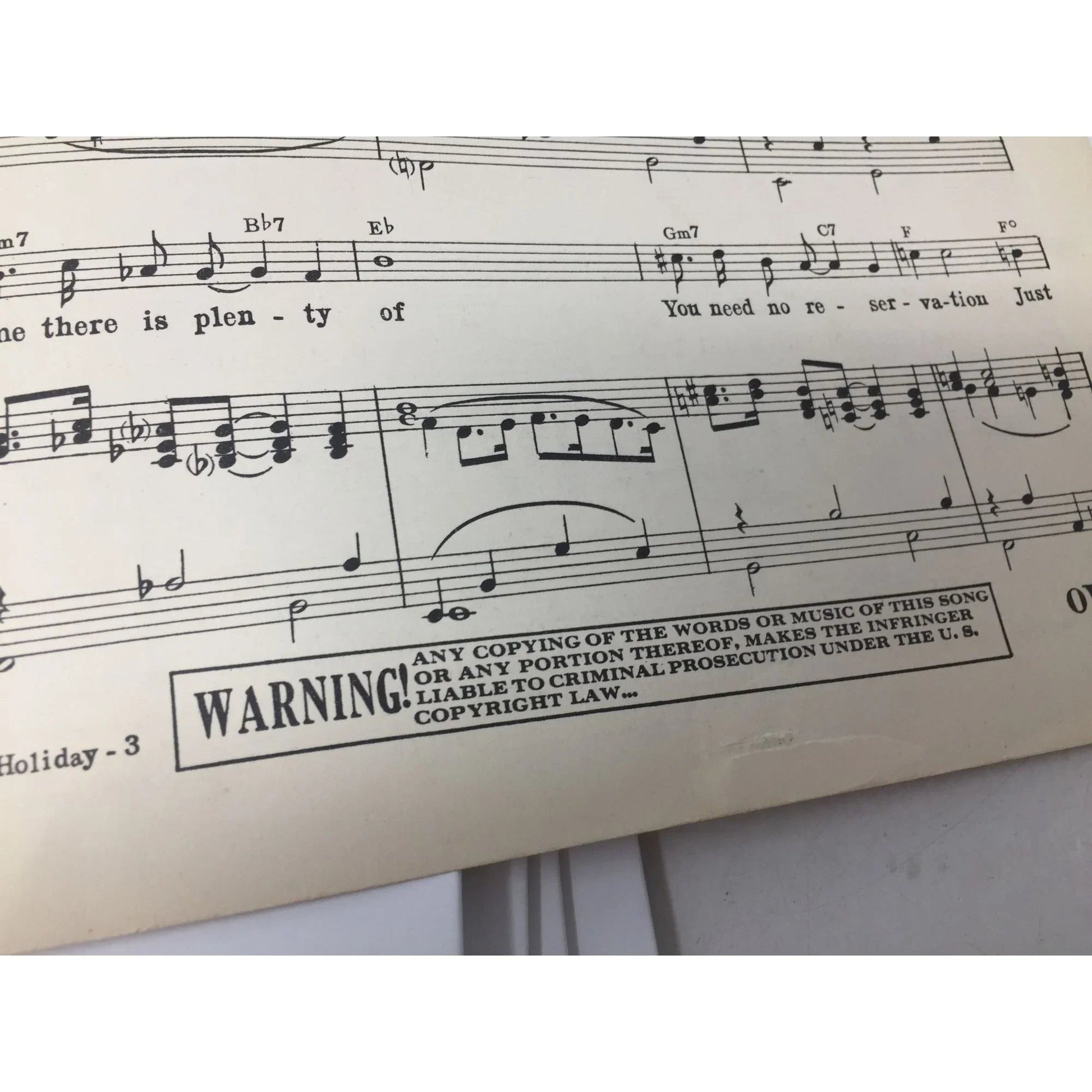 ''A DREAMER'S HOLIDAY'' VINTAGE SHEET MUSIC - A+ Stuff - SHEET MUSIC - A+ Stuff