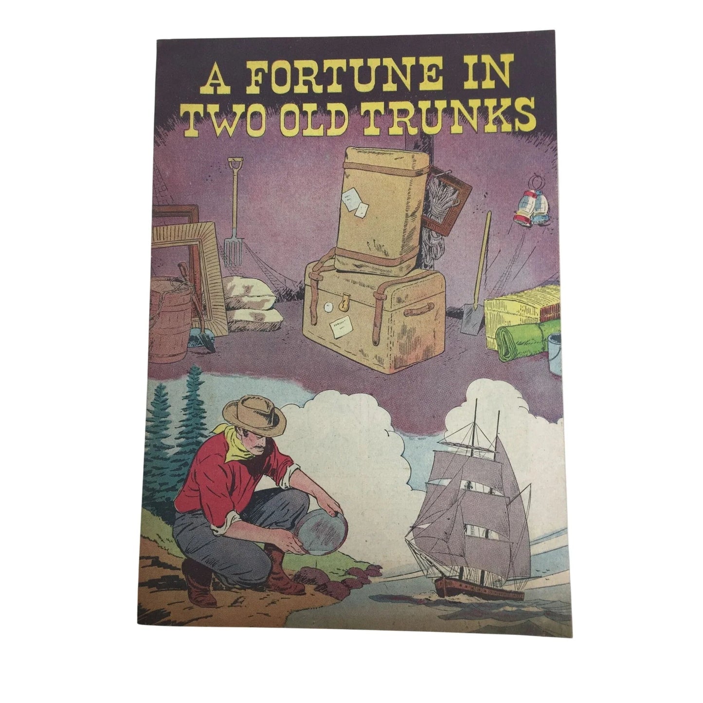 ''A Fortune In Two Old Trunks'' Vintage Paperback Comic Book - A+ Stuff - Books - A+ Stuff