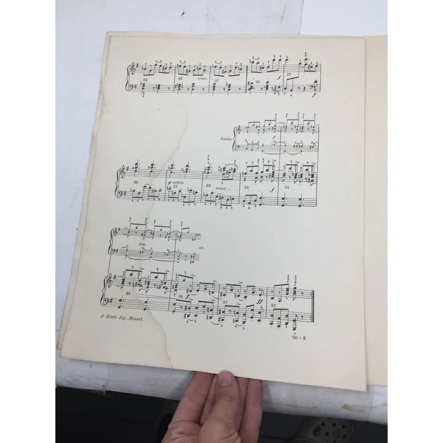 ''A LITTLE JIG'' BY W A MOZART SHEET MUSIC - A+ Stuff - SHEET MUSIC - A+ Stuff