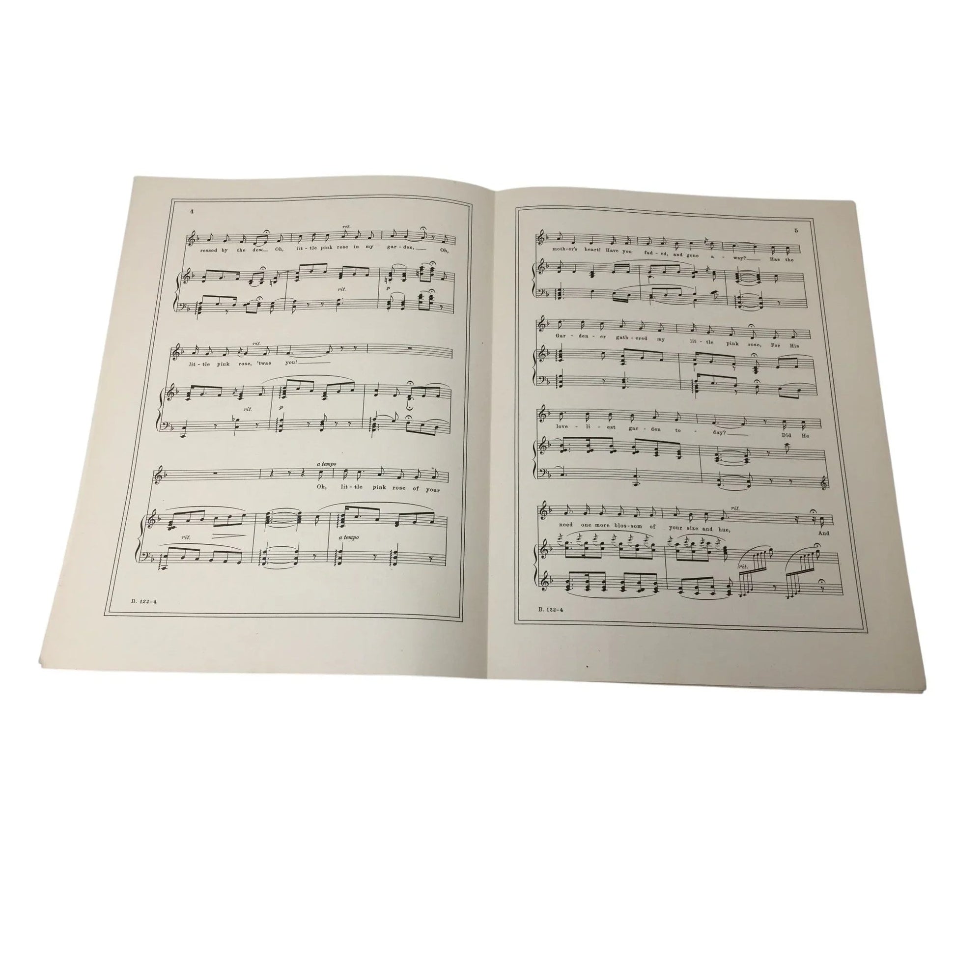 ''A LITTLE PINK ROSE'' VINTAGE SHEET MUSIC BOOK - A+ Stuff - SHEET MUSIC - A+ Stuff