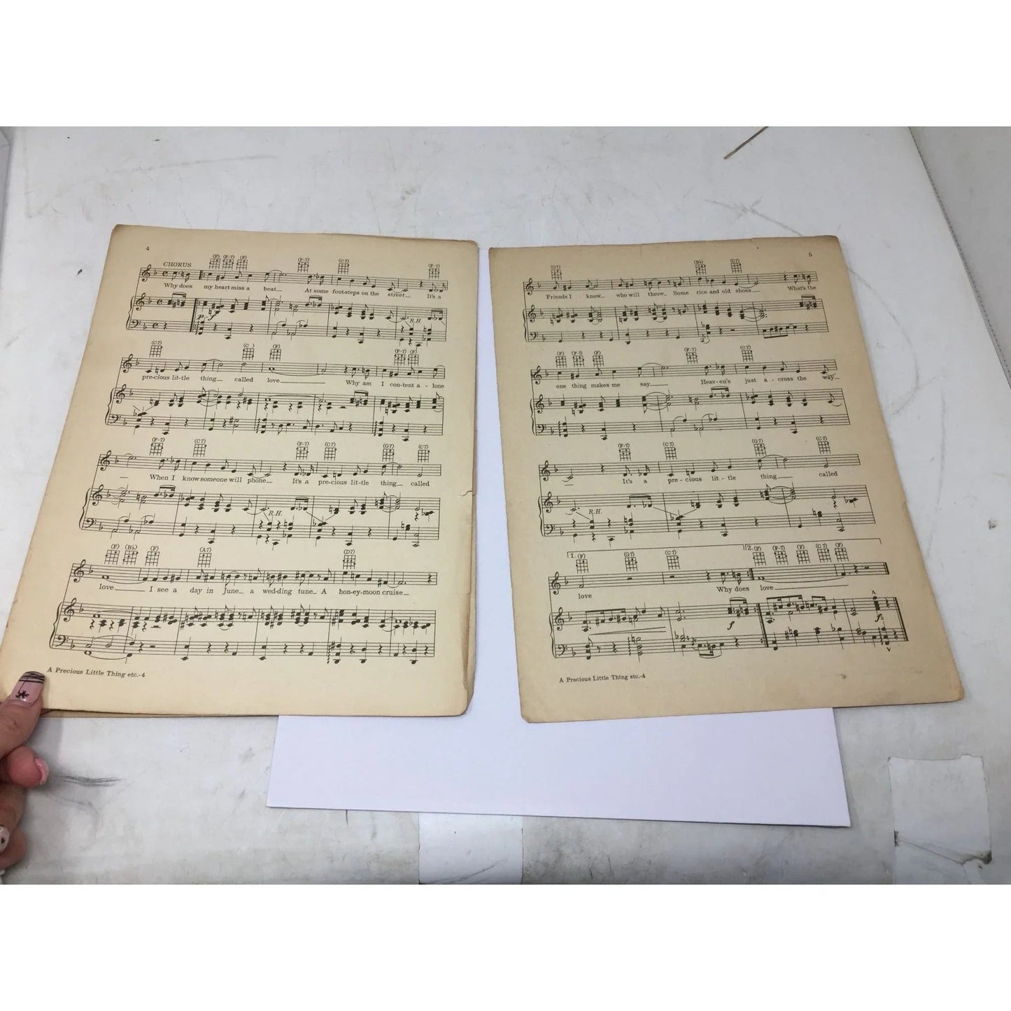 ''A PRECIOUS LITTLE THING CALLED LOVE'' Sheet Music book - A+ Stuff - SHEET MUSIC - A+ Stuff