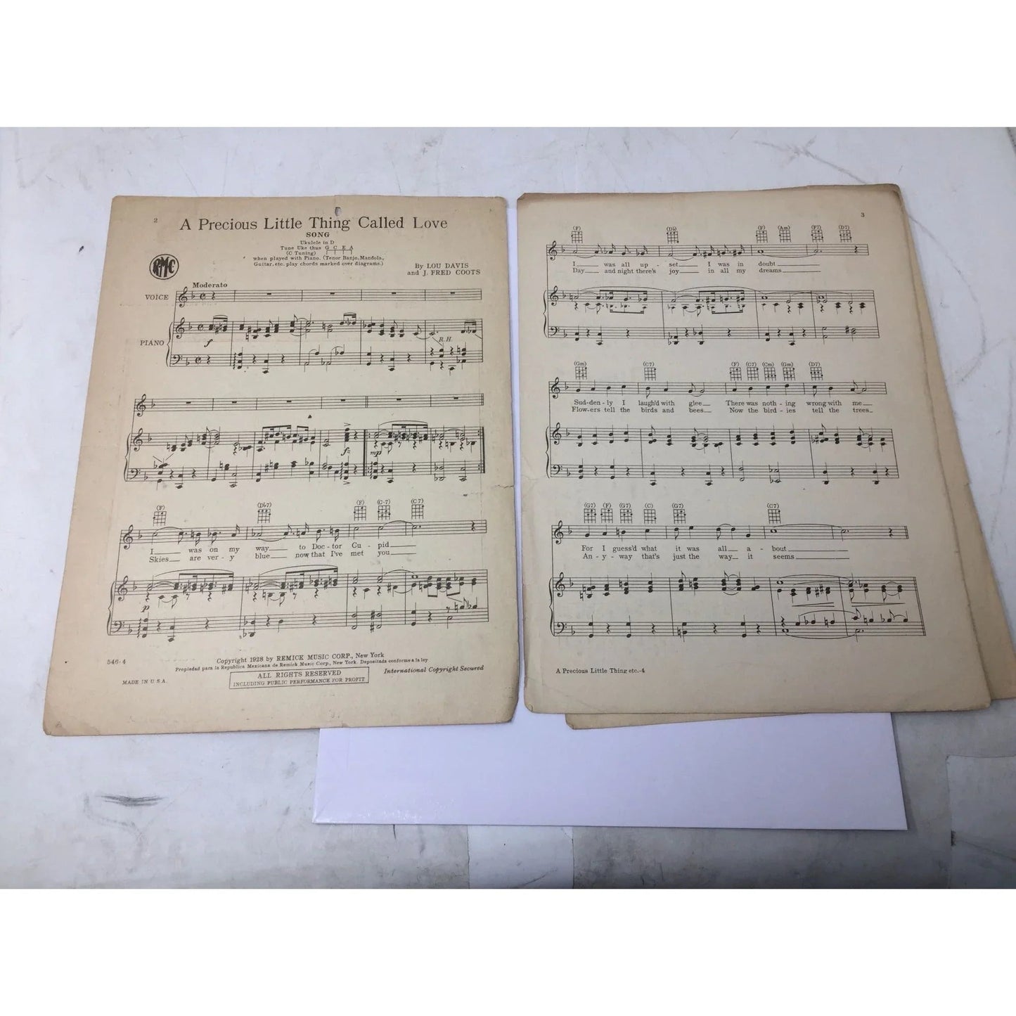 ''A PRECIOUS LITTLE THING CALLED LOVE'' Sheet Music book - A+ Stuff - SHEET MUSIC - A+ Stuff