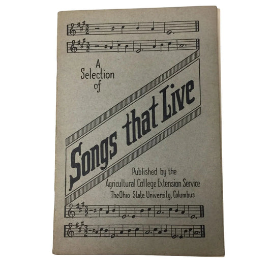 A Selection of Song that live Published by the Agricultural College Extension Service - A+ Stuff - sheet music - A+ Stuff