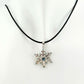 Fun and Festive London Blue Topaz Snowflake Necklace