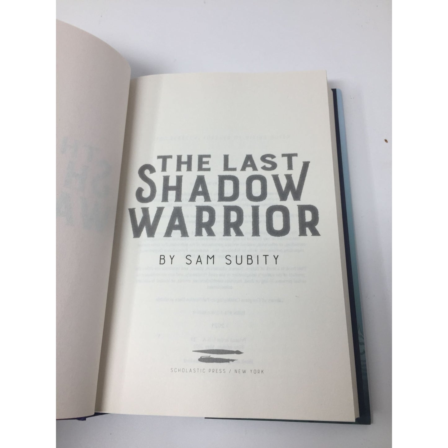 The Last Shadow Warrior book by Sam Subity