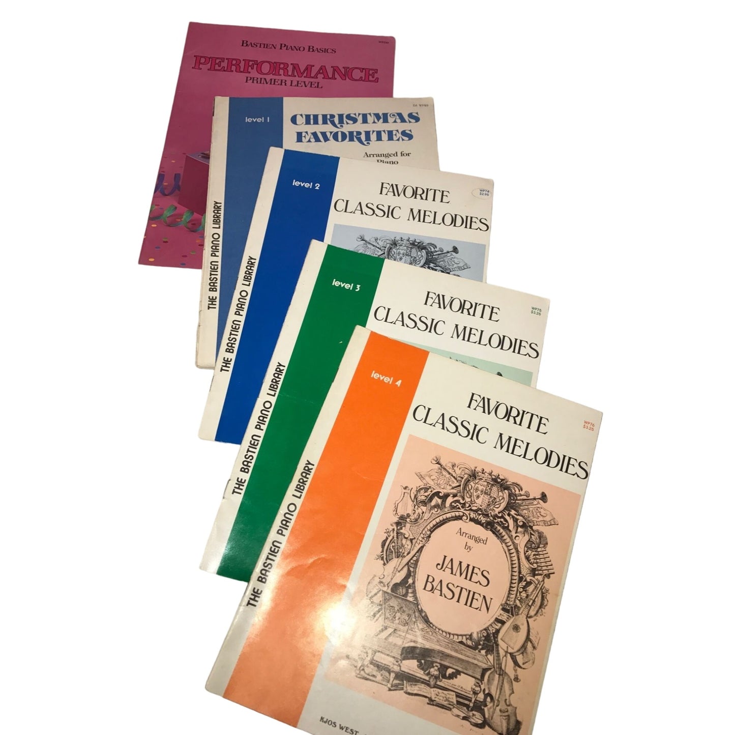 The Bastien Piano Library - level 1-4 - performance books- Vintage Sheet Music/Songbooks