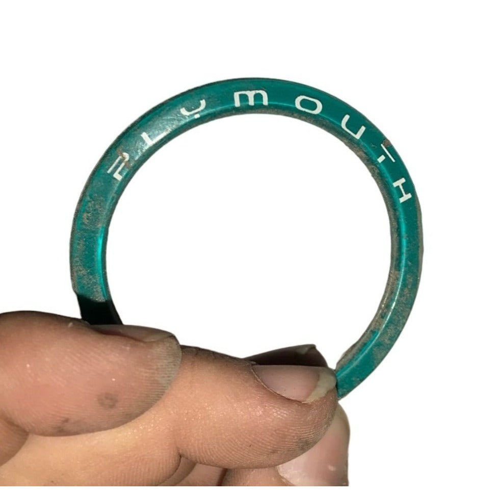 PLYMOUTH Auto Patch/Emblem (Green Circular Ring)