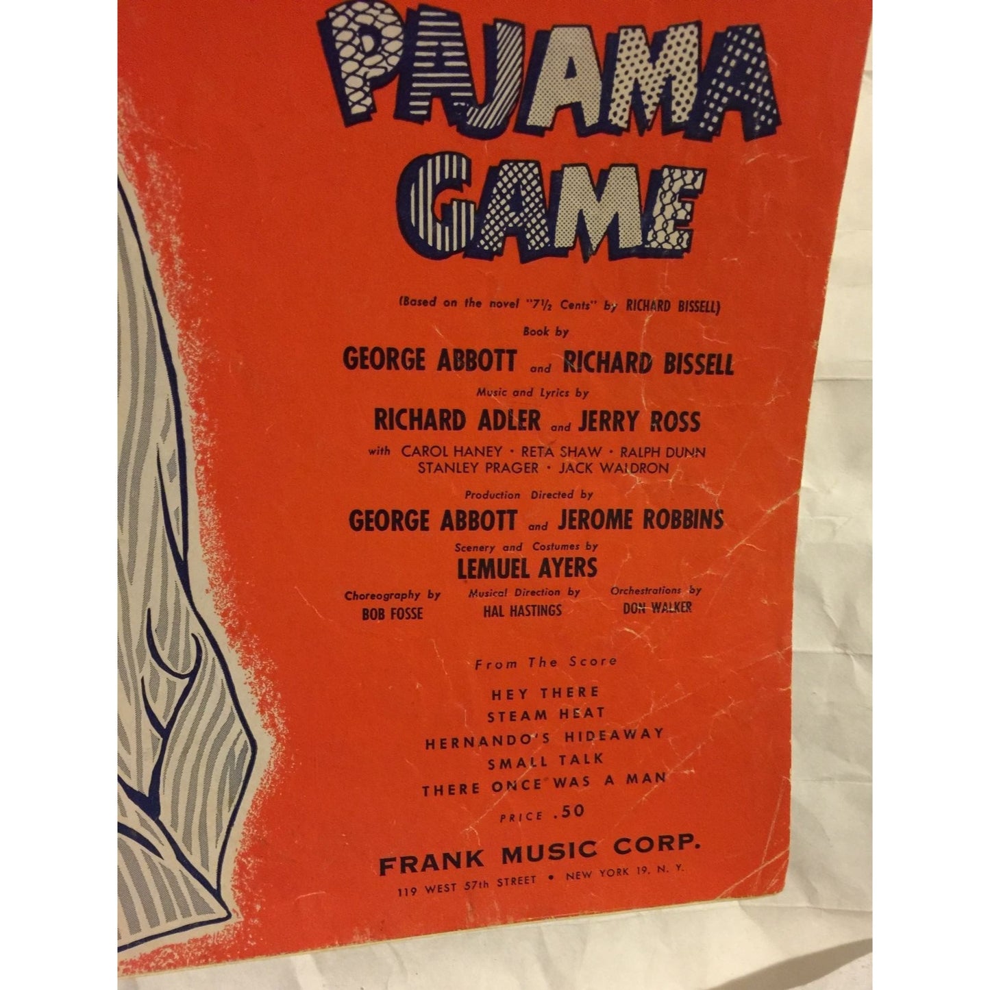 Vintage 1954 Sheet Music Book Hernando's Hideaway The Pajama Game