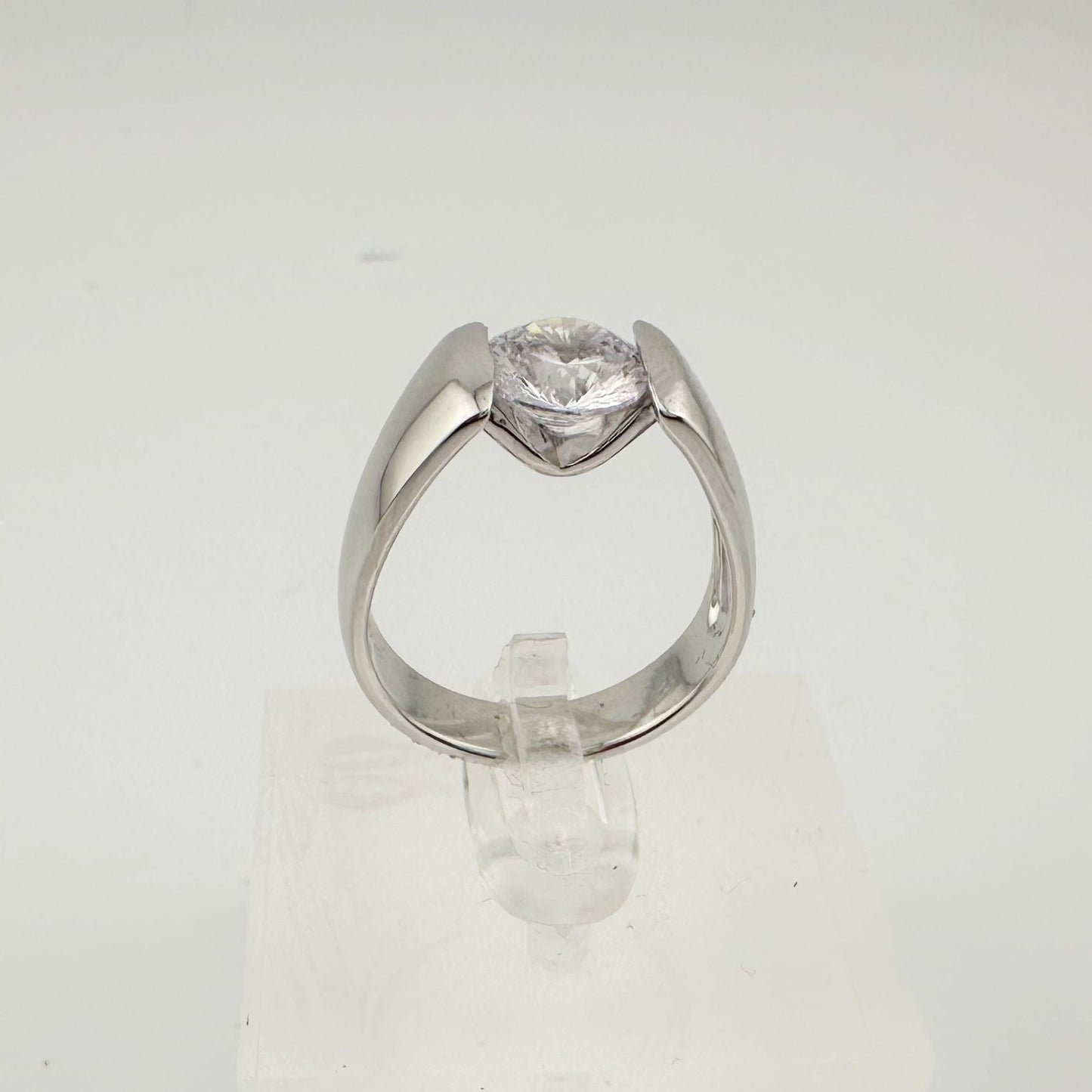 Shimmering and Beautiful 2.00 Carat DiamondLite Solitaire Ring  - Sterling Size 6.5