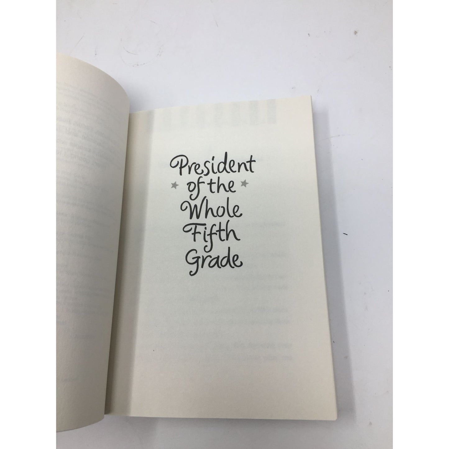 President of the Whole Fifth Grade by Sherri Winston