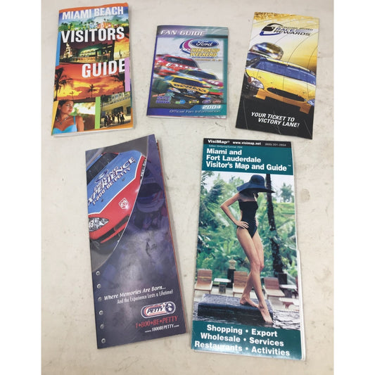 Collectible Racing Folder with Brochures, Racing Guides, Schedule of Events, Etc...