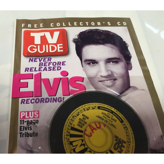 Vintage TV Guide Never Before Released Elvis Recording! July 4-10, 2004 Book