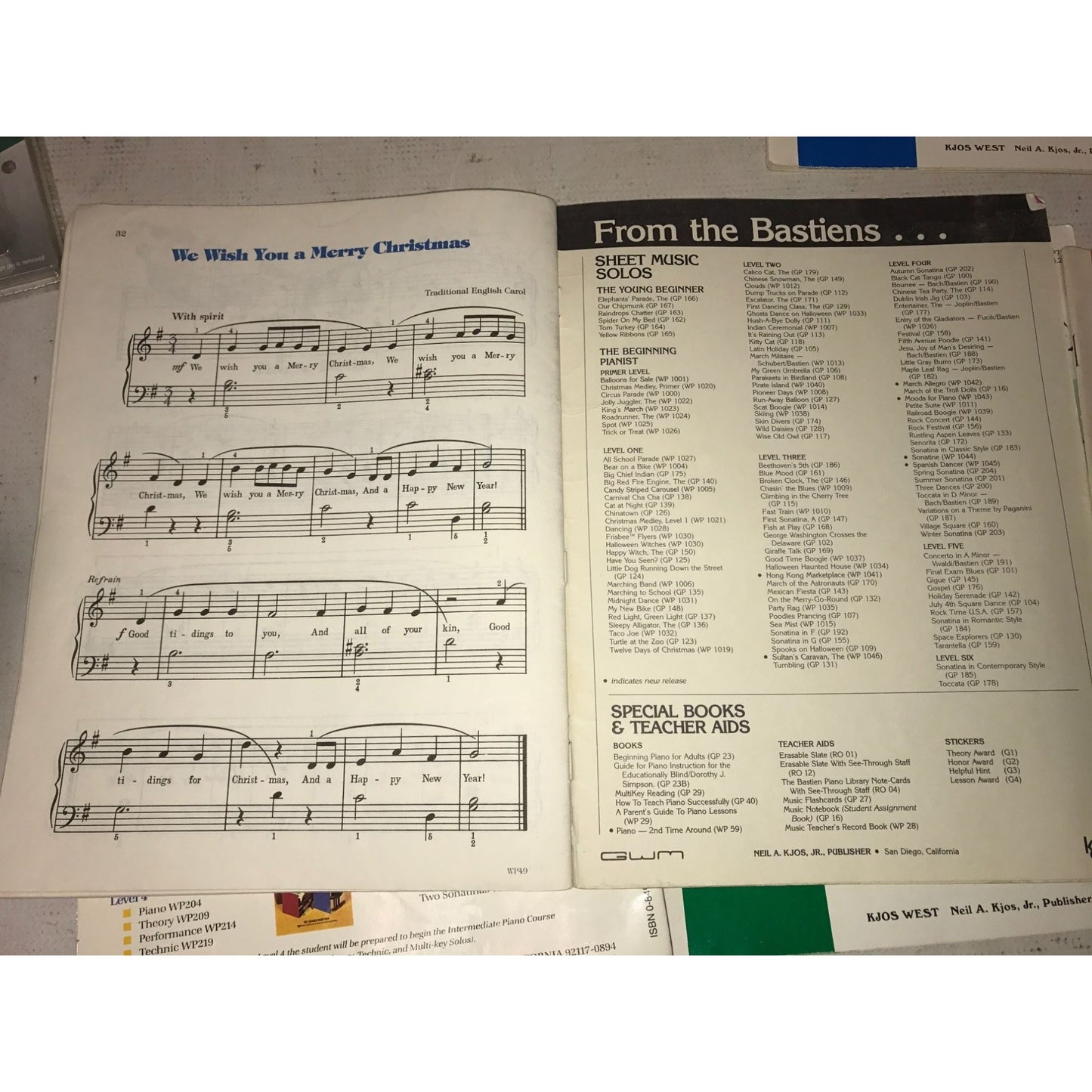 The Bastien Piano Library - level 1-4 - performance books- Vintage Sheet Music/Songbooks