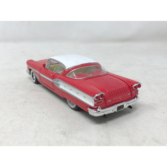 1958 Pontiac Bonneville  (Red) - ROAD CHAMPS American Classic Car 1:43 Die Cast