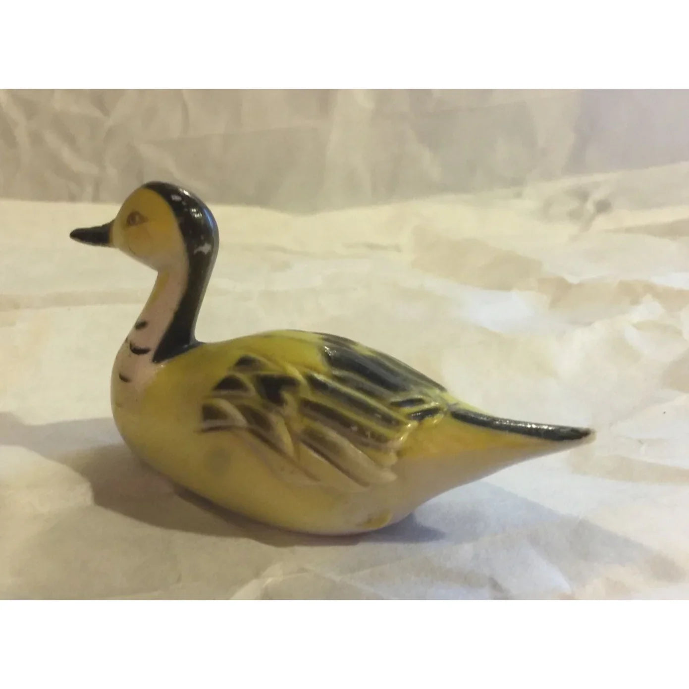 Vintage Yellow/Black Duck Pencil Sharpener Figurine - A+ Stuff