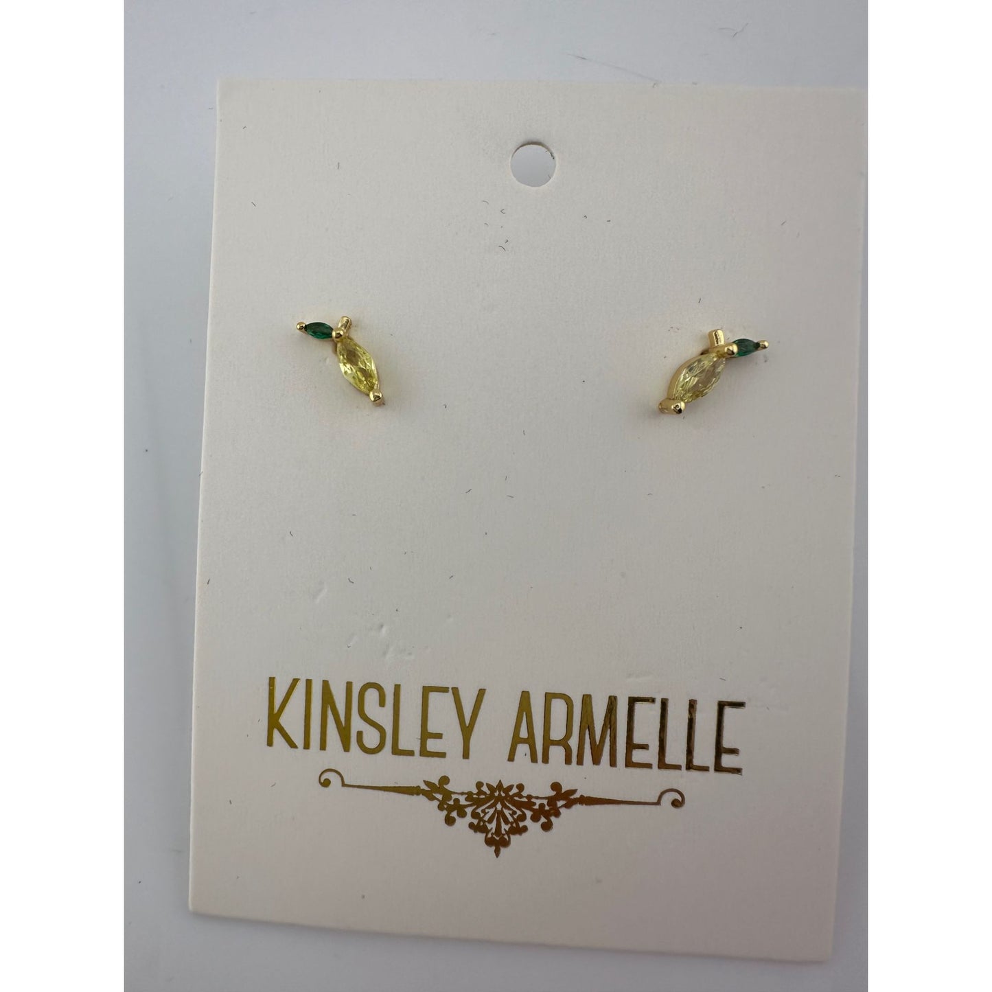 Kinsley Armelle  Lemon Earrings