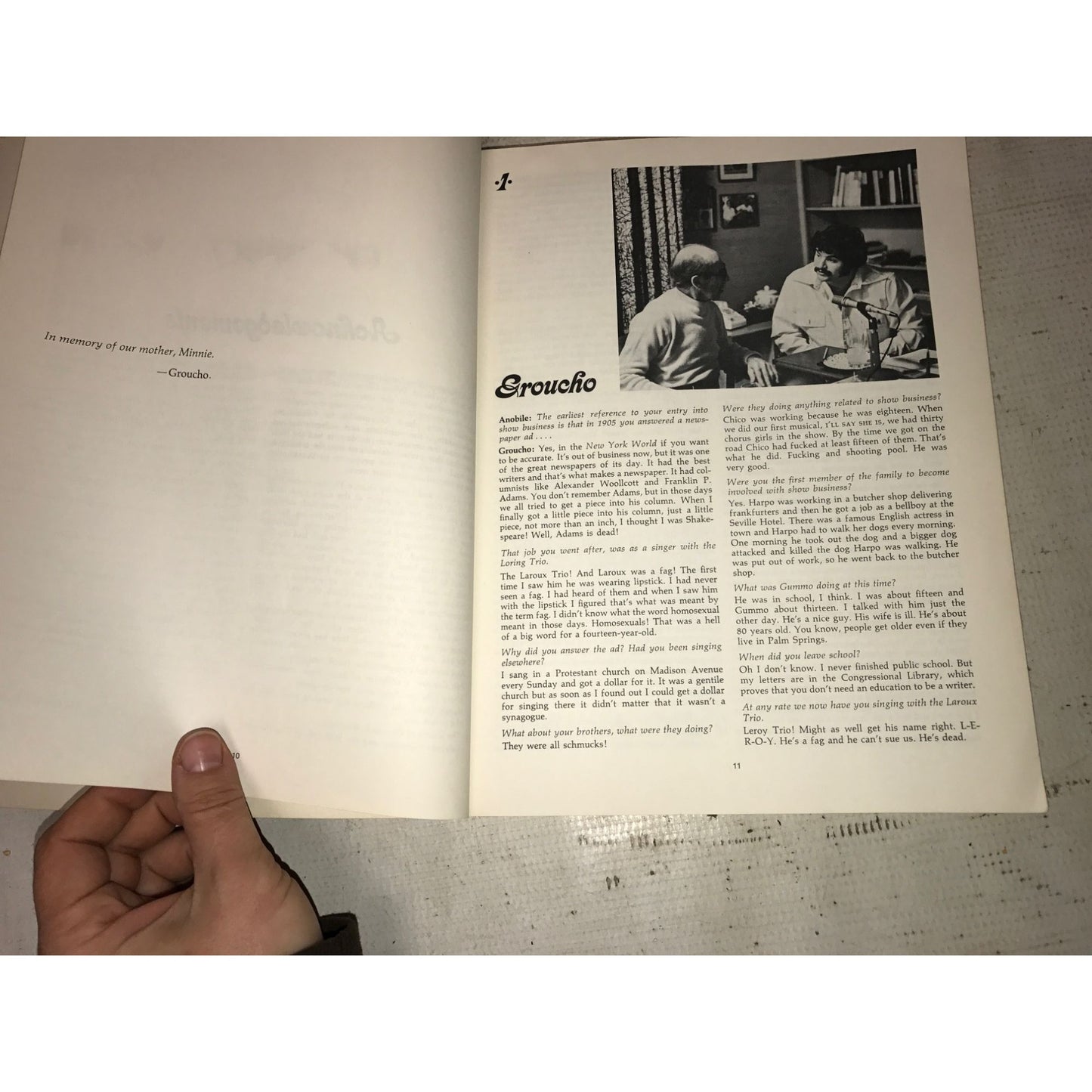 The Marx Bros Scrapbook - By Groucho Marx and Ricard Anobile