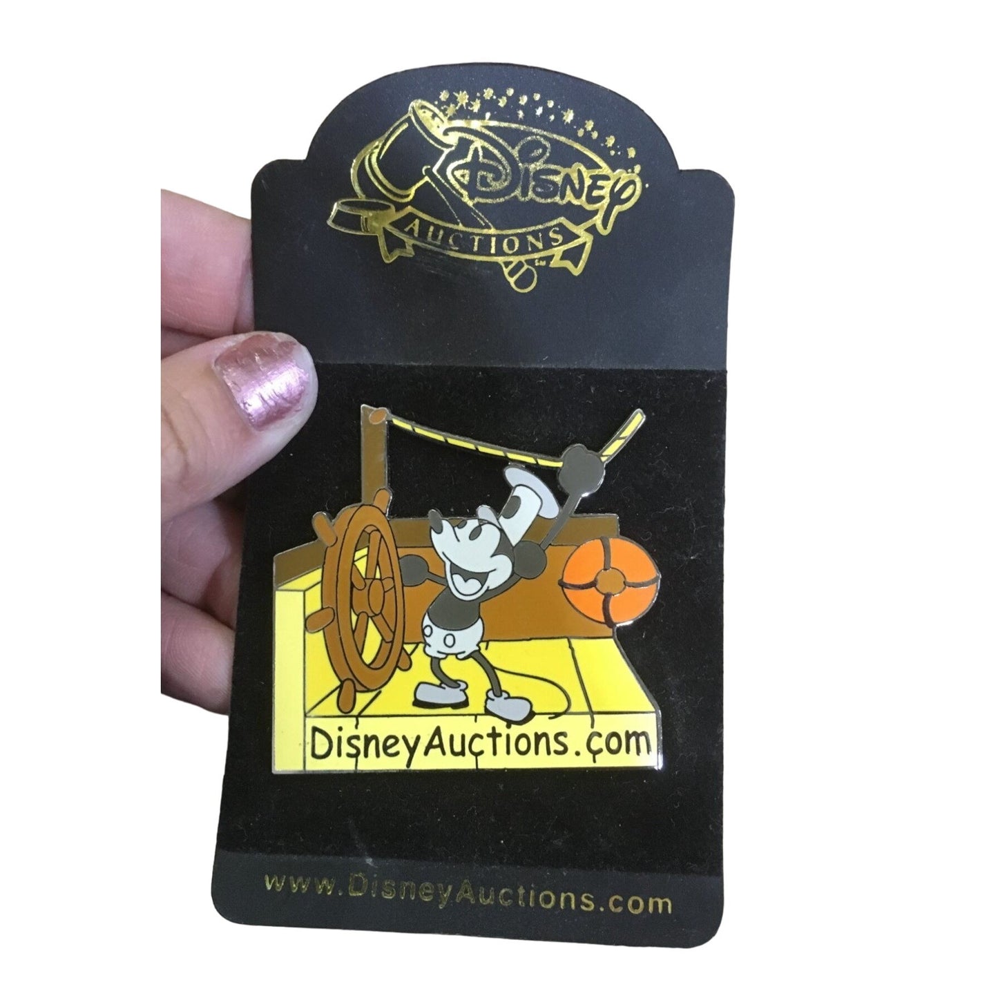 Disney Auctions Mickey Steamboat Willie Pinback Button