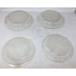 Vintage Glasbake Clear Glass Pie Plates w/ Textured Bottoms- Set of 4