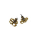 Women's Gold Toned Matching Flower Necklace and Earrings