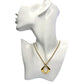 Yves Saint Laurent (YSL) Gold-Plated Necklace w Rhinestones - 20"