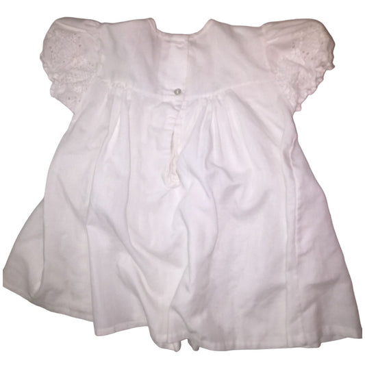 ALEXIS USA Baby Girl White Ruffled Dress