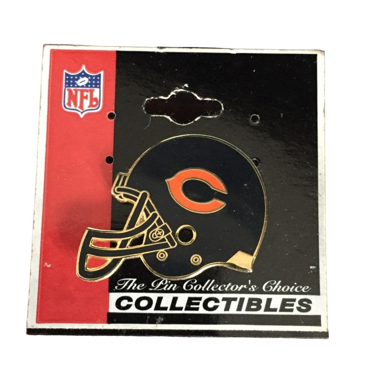 Vintage NFL Chicago Bears Metal Helmet Pin- The Pin Collector's Choice Collectibles