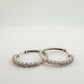 Simply Stunning 1/2 ct Natural Diamond Hoop Earrings - Sterling Silver