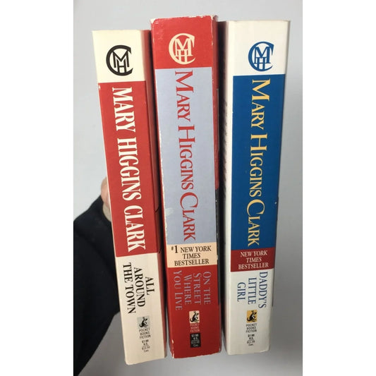 Mary Higgins Clark Book Set- Daddy's Little Girl, All Around the Town & On the Street where you live - A+ Stuff
