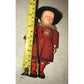 Vintage Cultural Guard Doll Wearing Red Outfit & Black Hat- Made in England