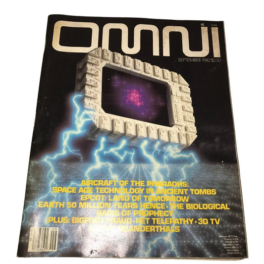 Vintage Collectible OMNI Magazine Sept. 1982