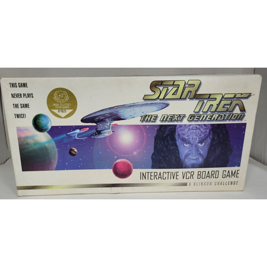 Vintage Star Trek The Next Generation Interactive VCR Board Game