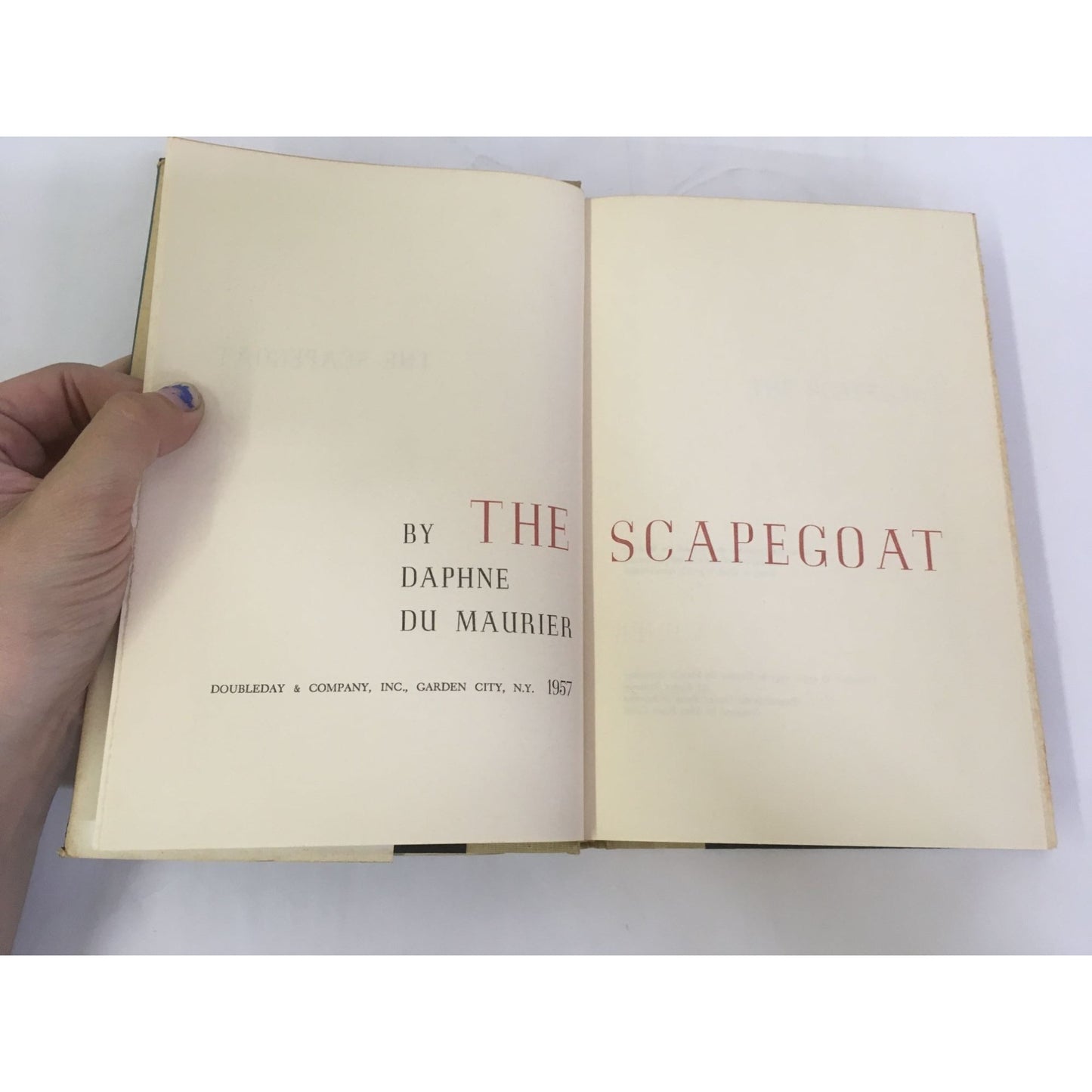 The Scapegoat Book by Daphne Du Maurier