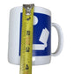 Gaylord Coffee Mug with Person reading Book- Blue and White