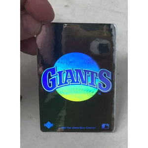 Score 1991 Hologram Giants Baseball Card