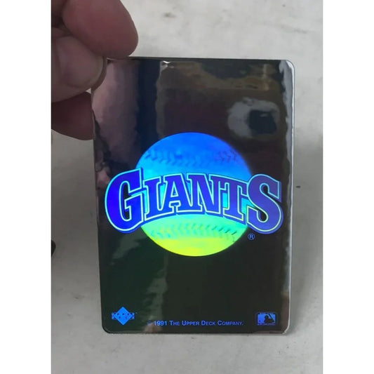Score 1991 Hologram Giants Baseball Card A+ Stuff  A+ Stuff