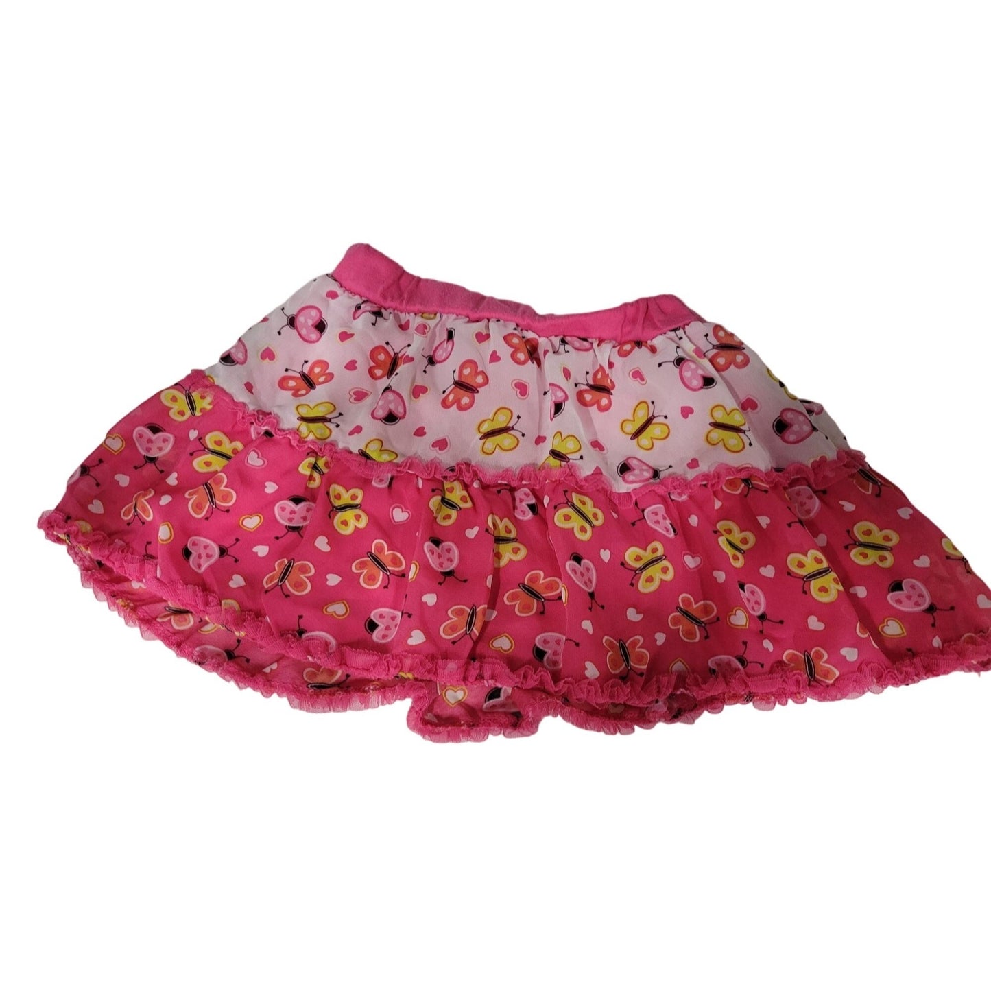 Butterfly Toddler Girl's Skirt with Ruffles Size 3T