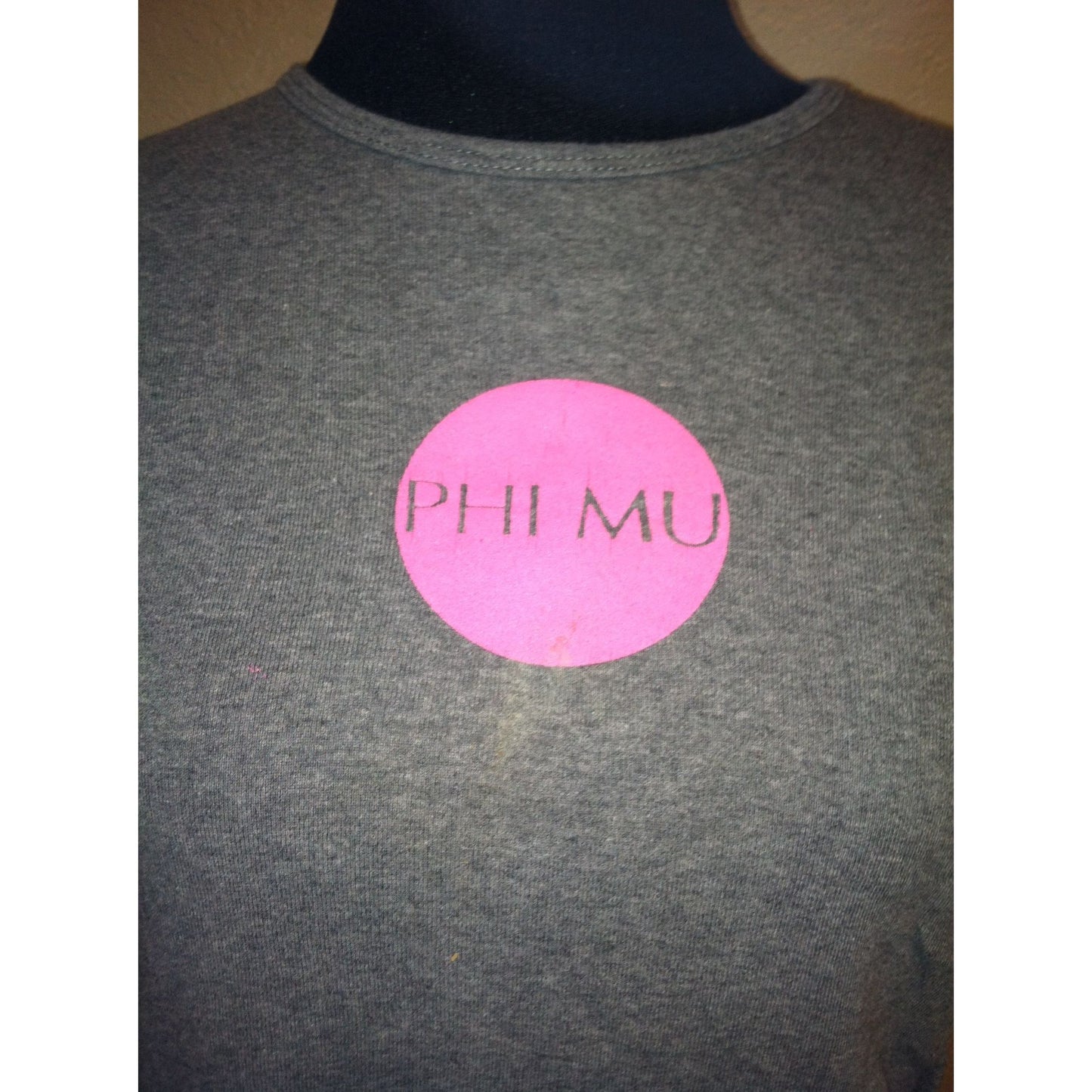 PHI MU "The Spot Where You Belong" Sorority Tee Shirt Size XL