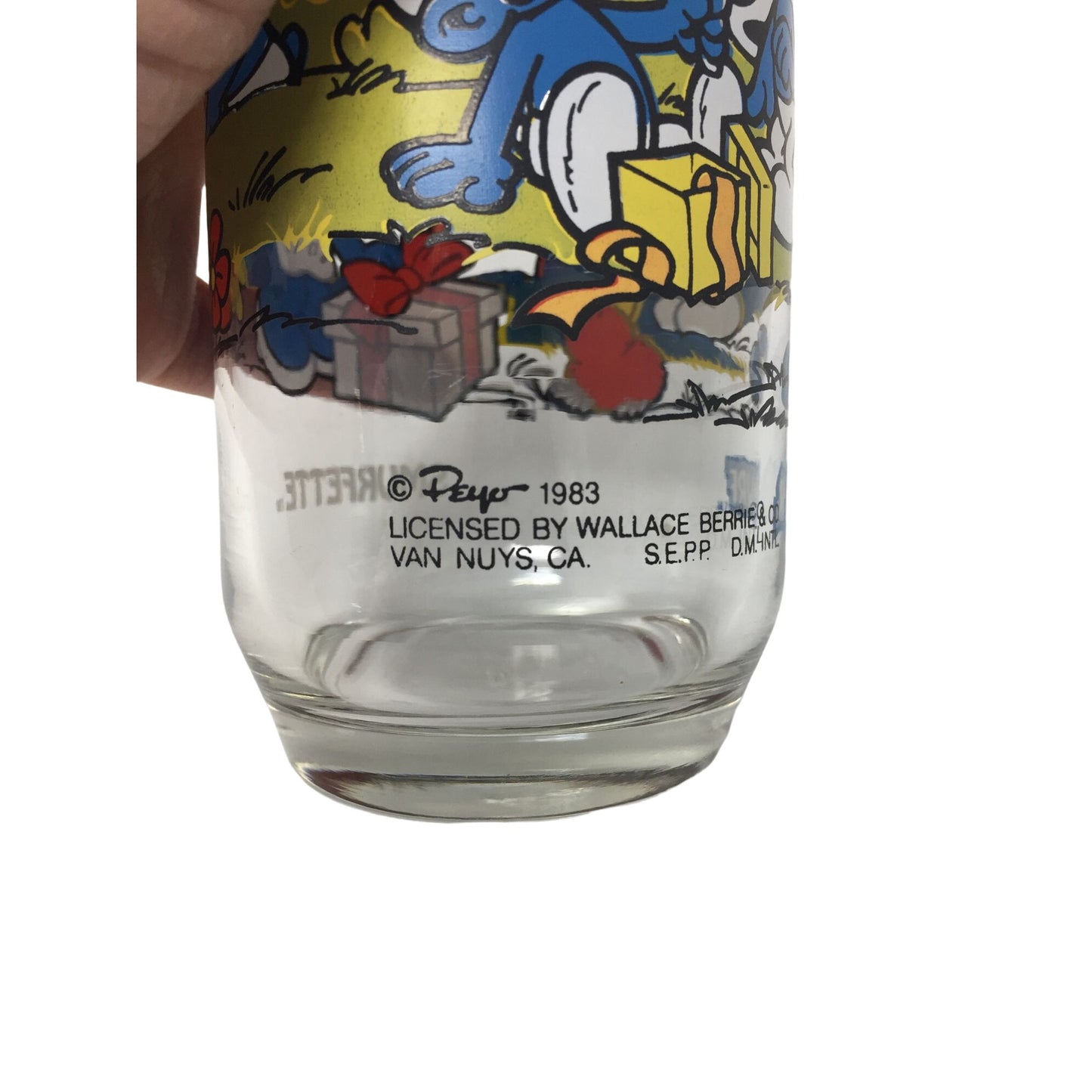 Vintage Smurfs Collectible Drinking Glass Tumbler