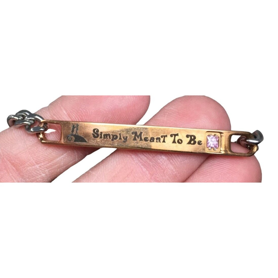 "Simply Meant To Be" Womens Bracelet with Clasp- 7.5in. long