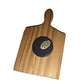 Pizza on Pizza Board Small Wooden Magnet - 3"