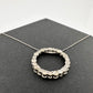 Beautiful 1 Carat  Diamond Circle Necklace in Sterling Silver