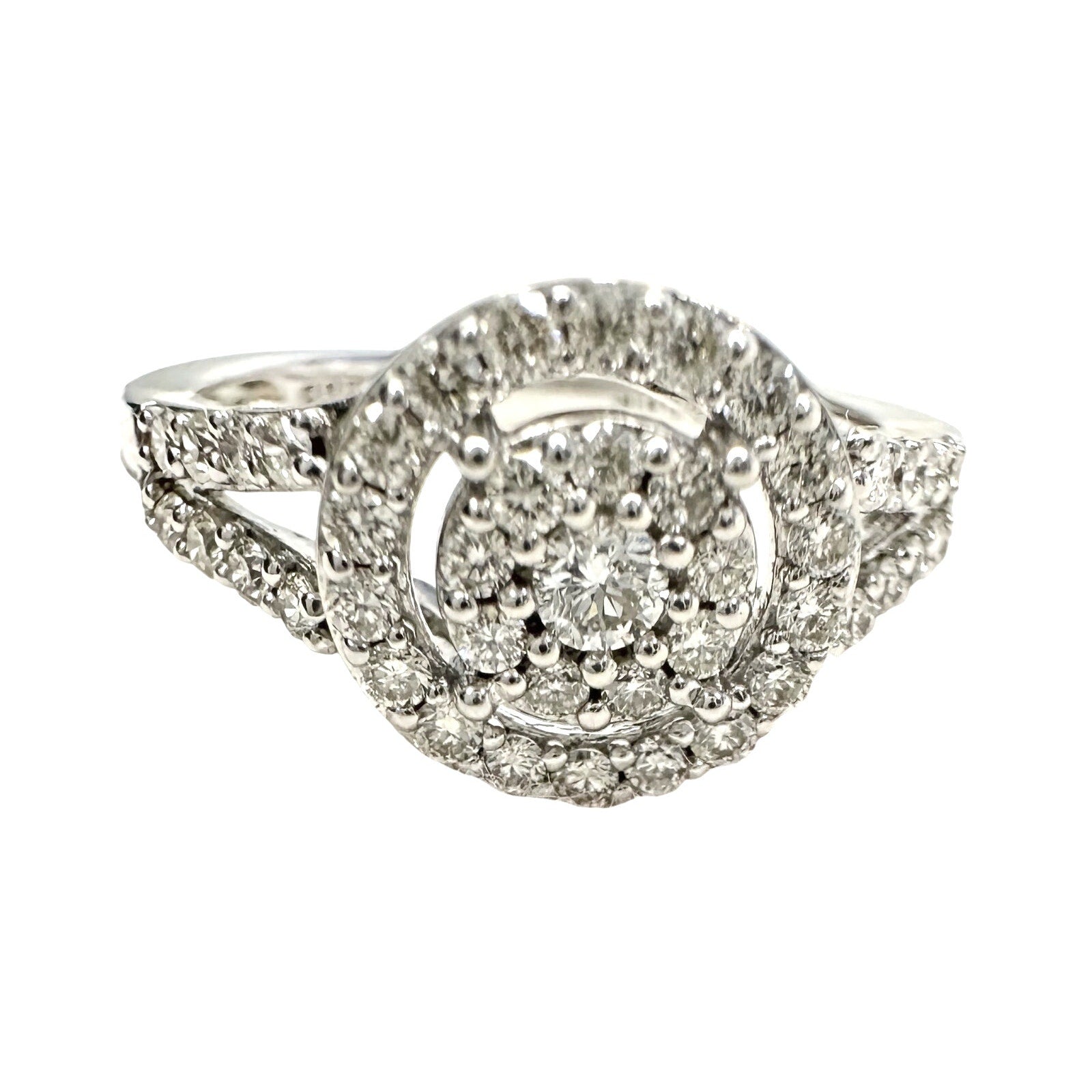 Brilliant 1/2 Ct Split Shank Lab Created Diamond Ring - Beautiful! - Size 6.75 Sun  A+ Stuff Diamond Ring