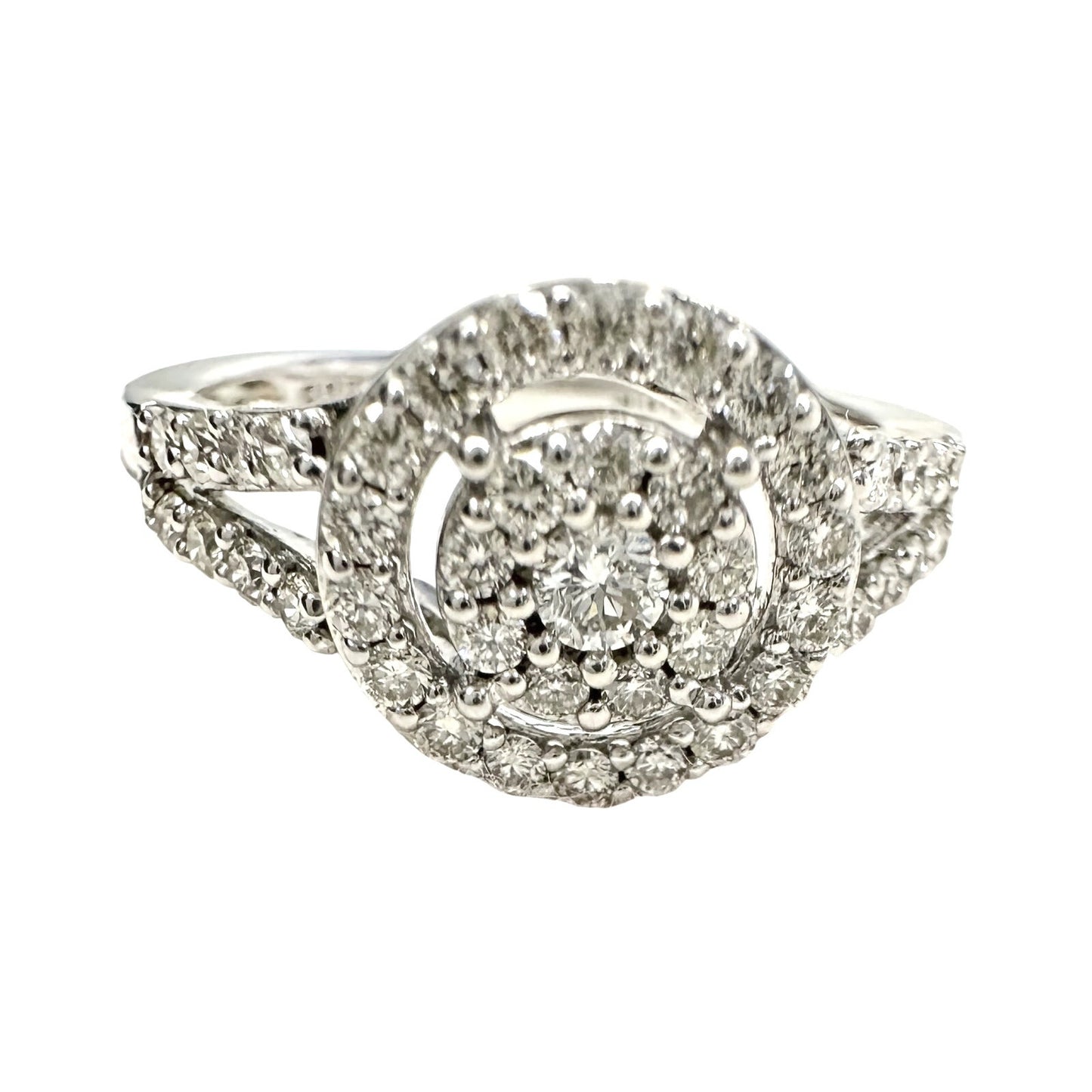 Brilliant 1/2 Ct Split Shank Lab Created Diamond Ring - Beautiful! - Size 6.75